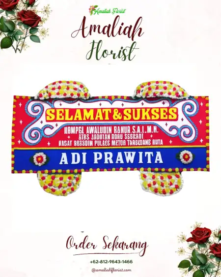 Papan Bunga Ucapan Selamat Tinoor Dua